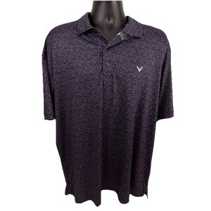 Callaway Polo Shirt Mens 2XL XXL Opti-Dri Contrast Collar Golf